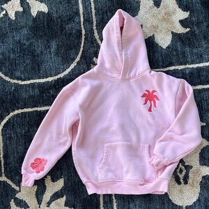 Pink Palm Puff Hoodie